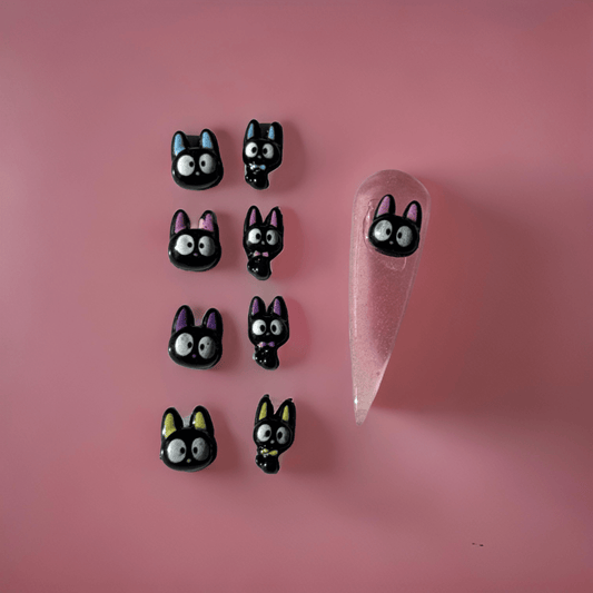 Black Cat Charm - 3D Nail Charms - 100pc