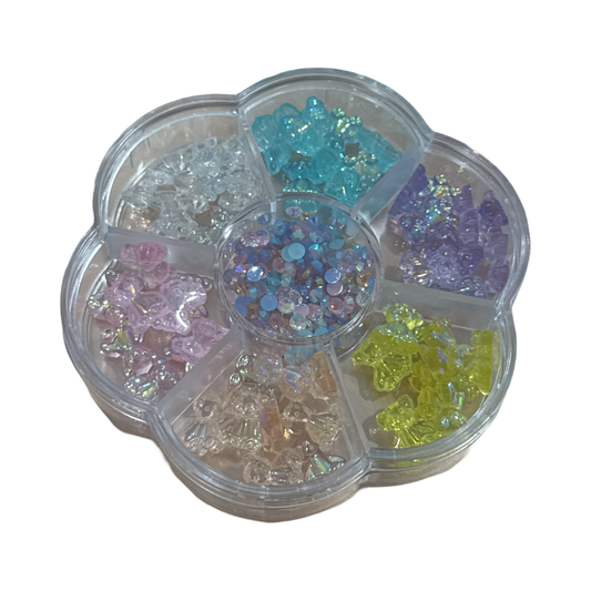 Mix Color Small Bears 3D Nail Charms – Flat Back