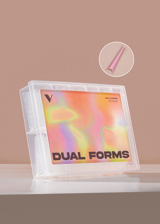 Dual Forms - Half Almond - Nail Enhancements