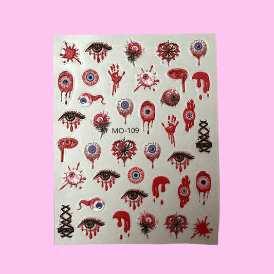 Bloody 3D Halloween Sticker