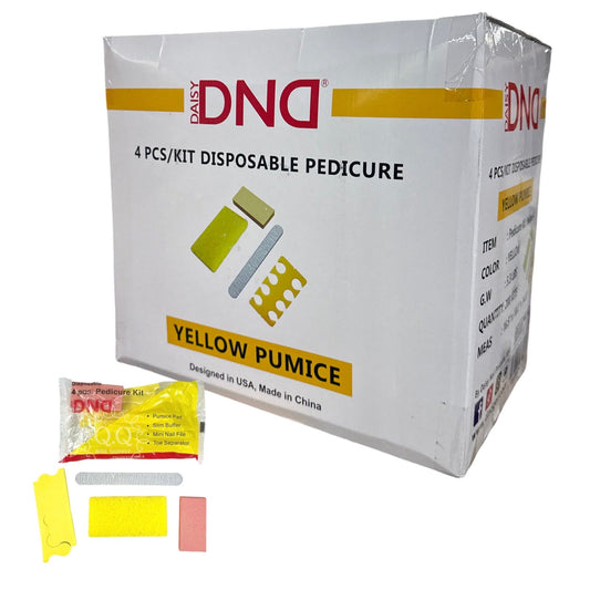 DND Disposable Pedicure Kit - 4 pc. (Yellow)
