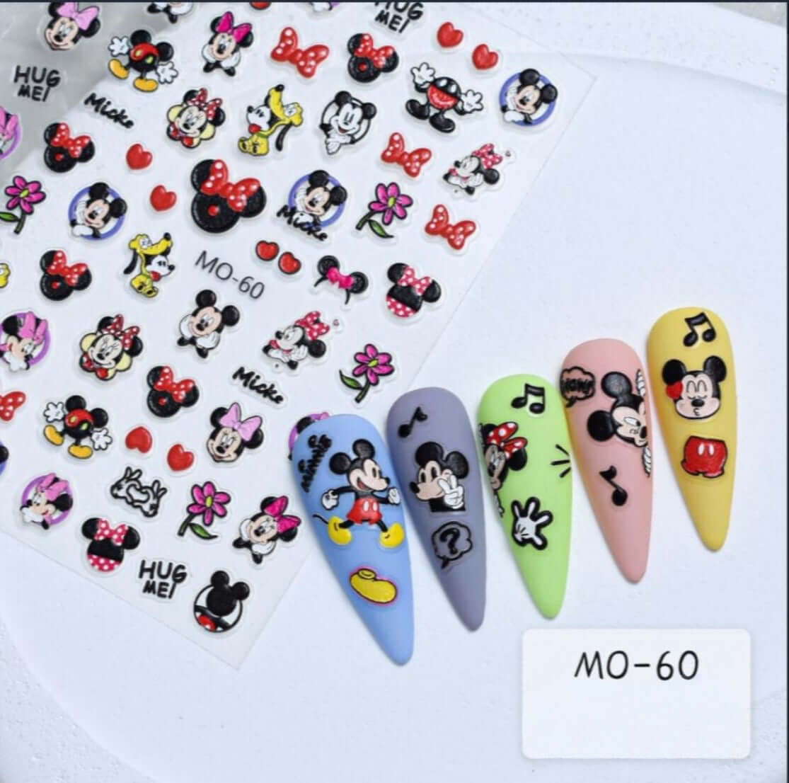 Minnie Mouse nail stickers