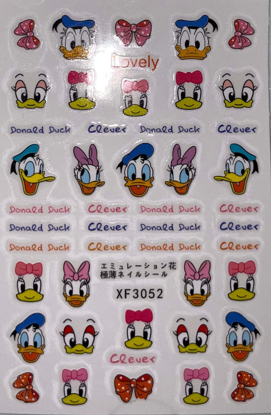 Nail Sticker - Donald & Daisy Duck