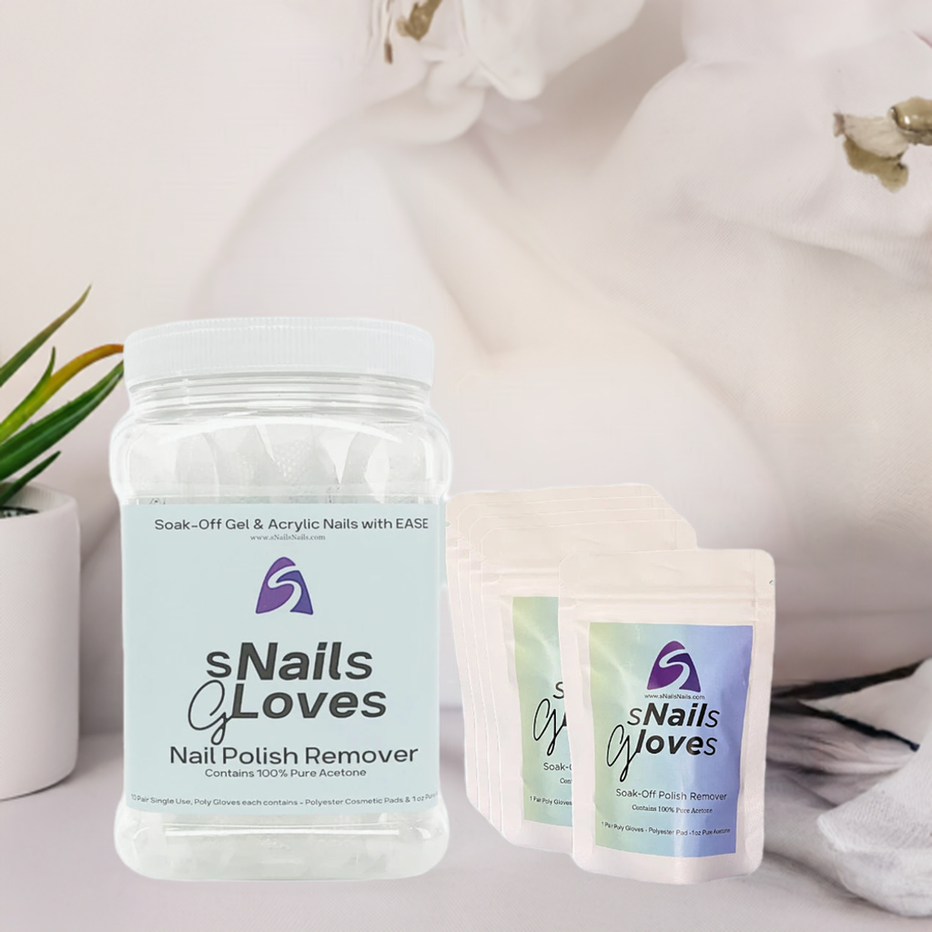 sNails Gloves 💜💜 Gel & Dip Soak Off Polish Remover  ✨💥🌟🔥💖 sNails Gloves FREE! With Purchase Any Gel Or Dip
