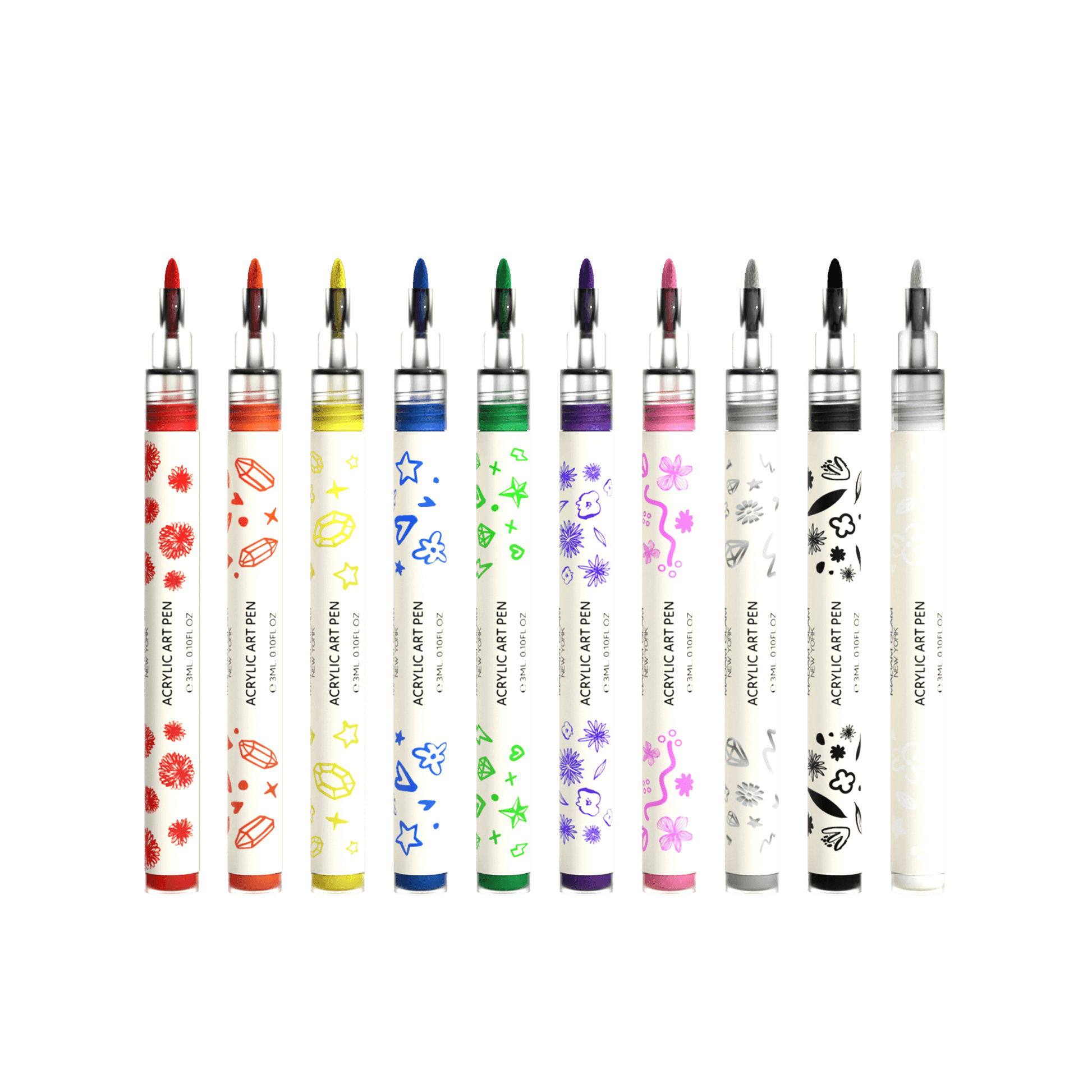 Nail Art Pen Bundle - MADAM GLAM - SET OF 10