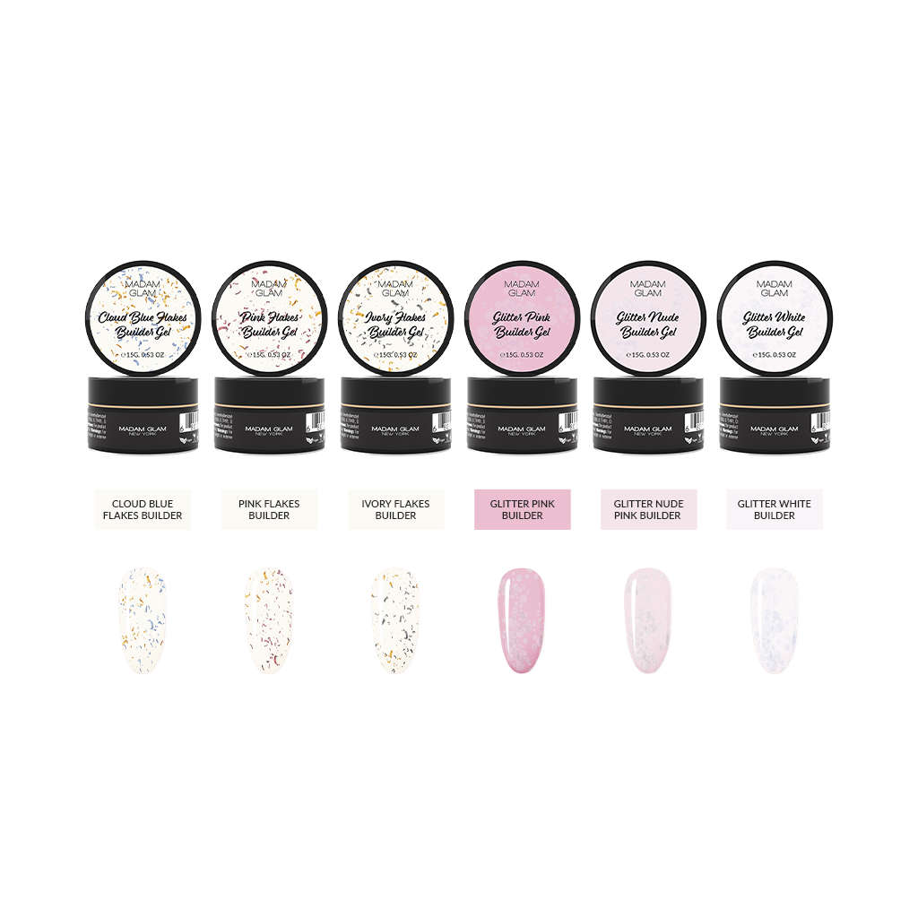 MADAM GLAM - Builder in Jars - SET OF 6