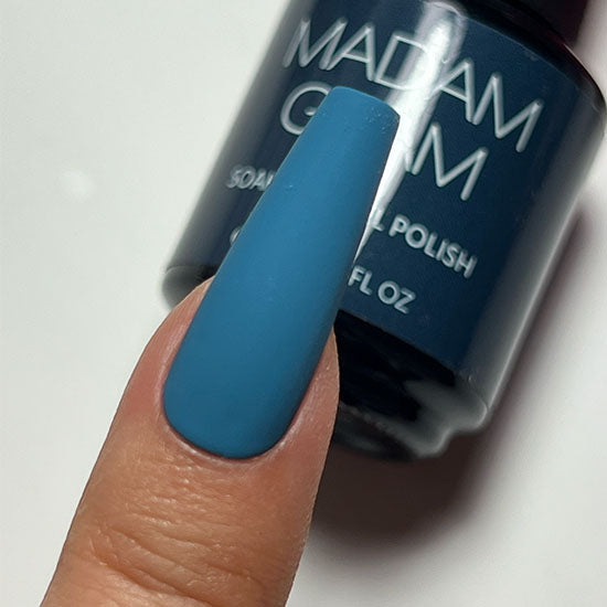 MADAM GLAM - Astral Projection - DUSKY BLUE GEL NAIL POLISH