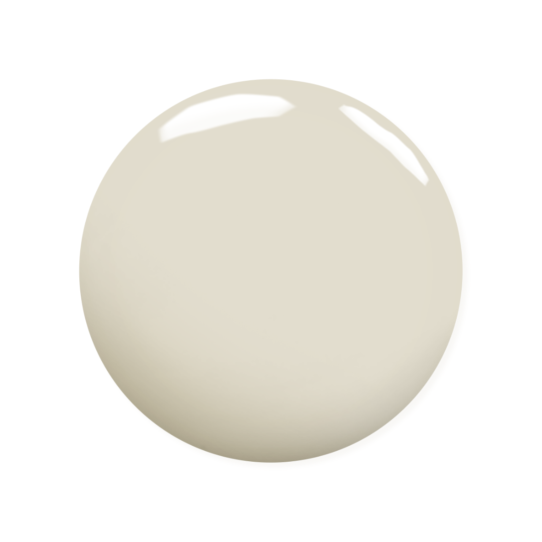Round beige object on a white background