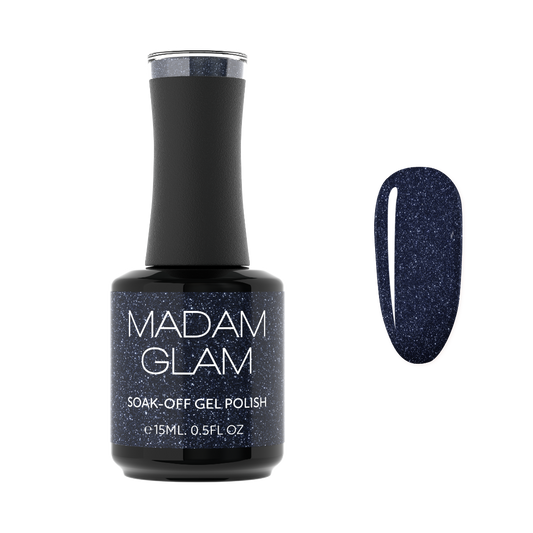 MADAM GLAM - Moonlit Mystique - DARK BLUE GEL NAIL POLISH