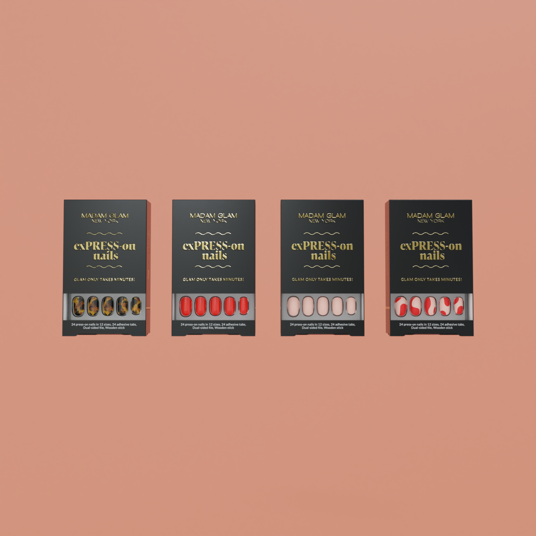 MADAM GLAM - Autumn exPRESS-On Nail Bundle 4 DESIGNS