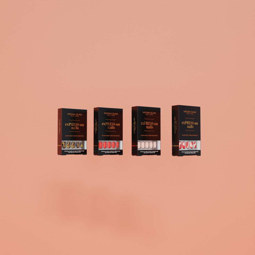 MADAM GLAM - Autumn exPRESS-On Nail Bundle 4 DESIGNS