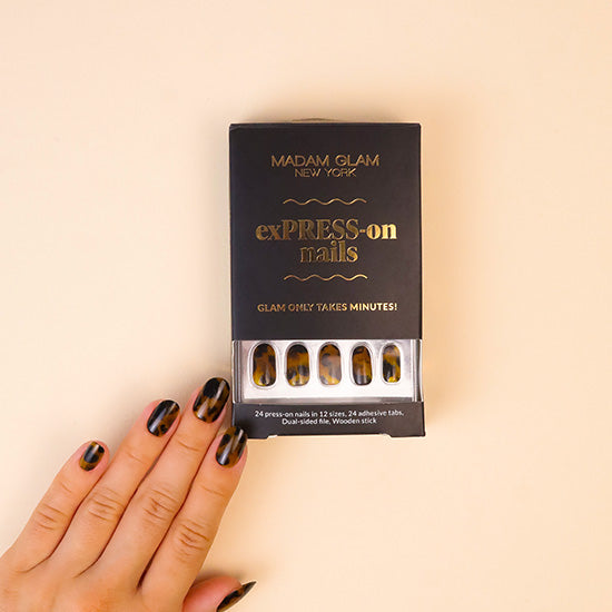 MADAM GLAM - Tortie - exPRESS-on nails