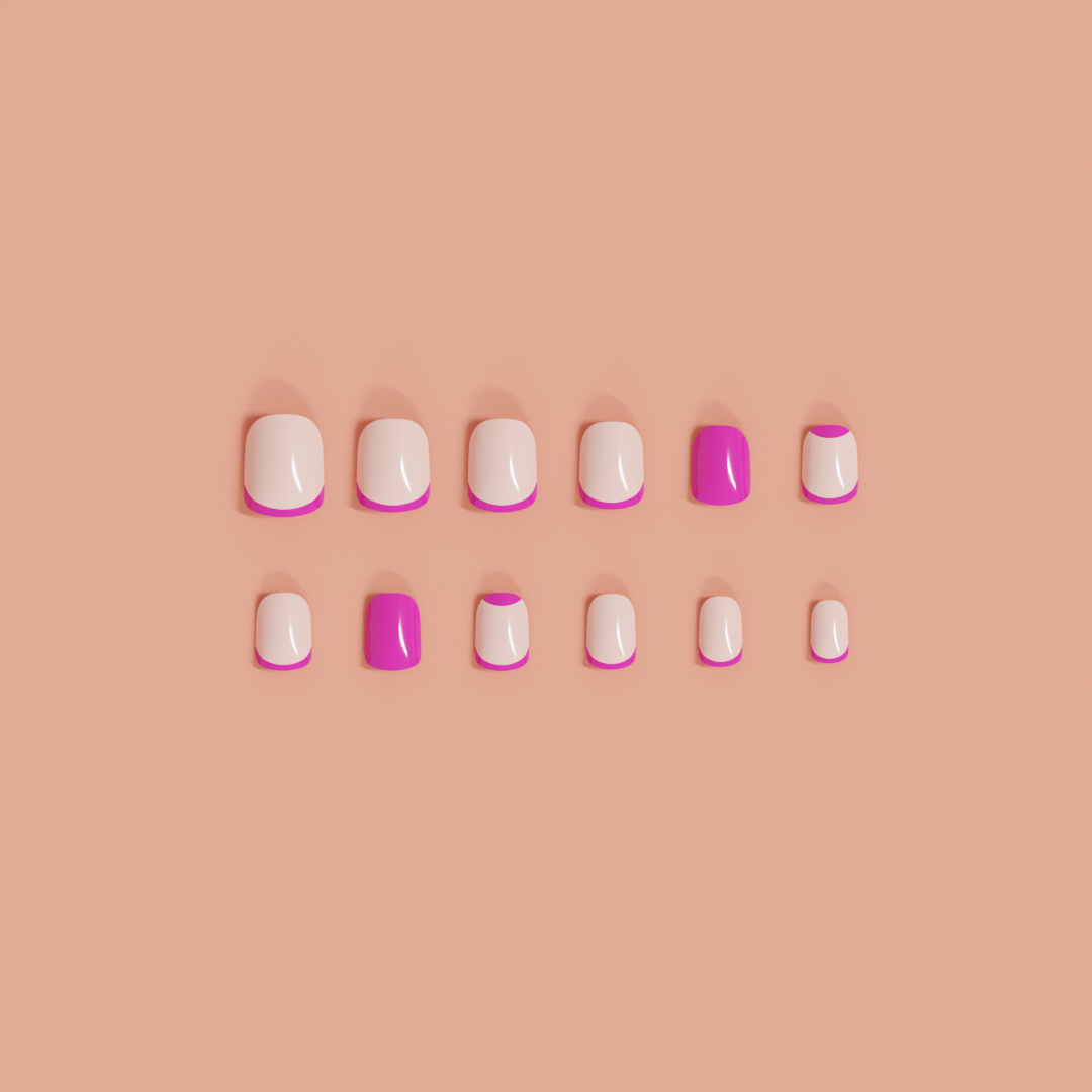 PRESS ON NAILS - Flamingo - MADAM GLAM - exPRESS-on Nails