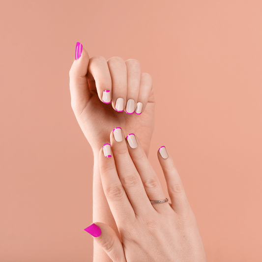 PRESS ON NAILS - Flamingo - MADAM GLAM - exPRESS-on Nails