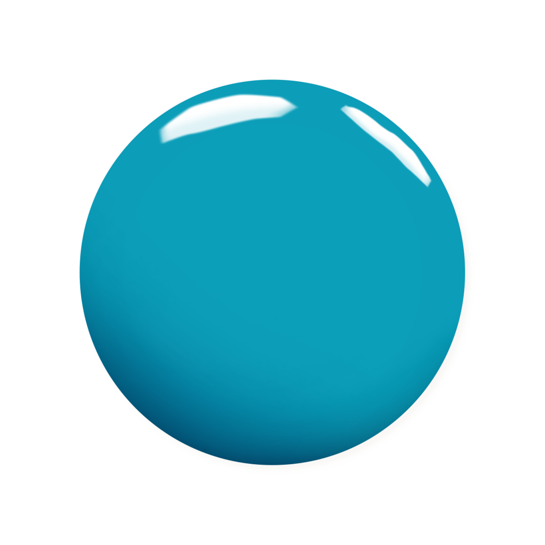 Solid turquoise color swatch on a white background