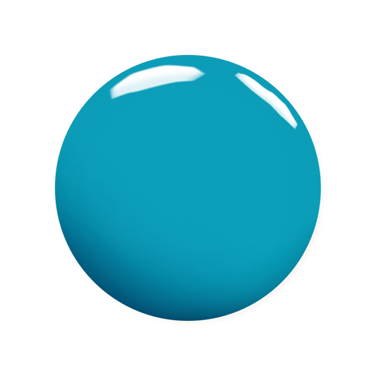 Solid turquoise color swatch on a white background