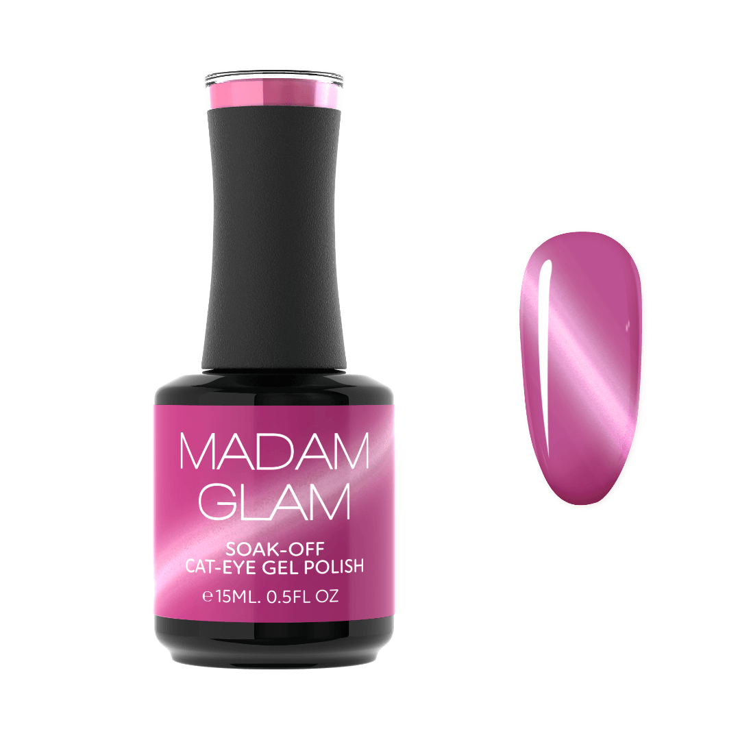 PINK CATS EYE GEL POLISH - Cherished Rose - MADAM GLAM