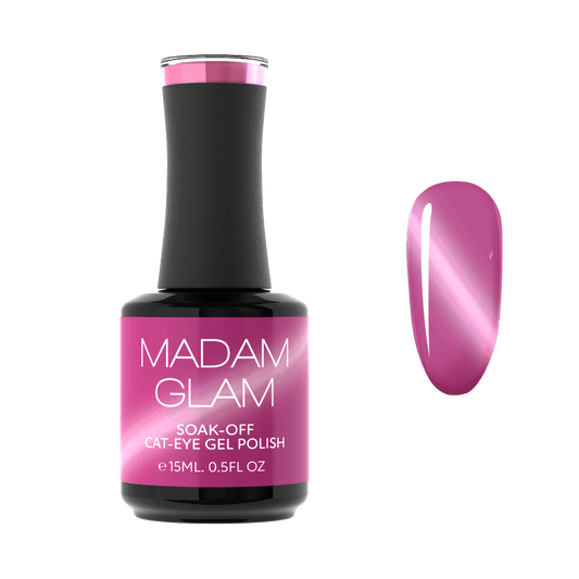 PINK CATS EYE GEL POLISH - Cherished Rose - MADAM GLAM