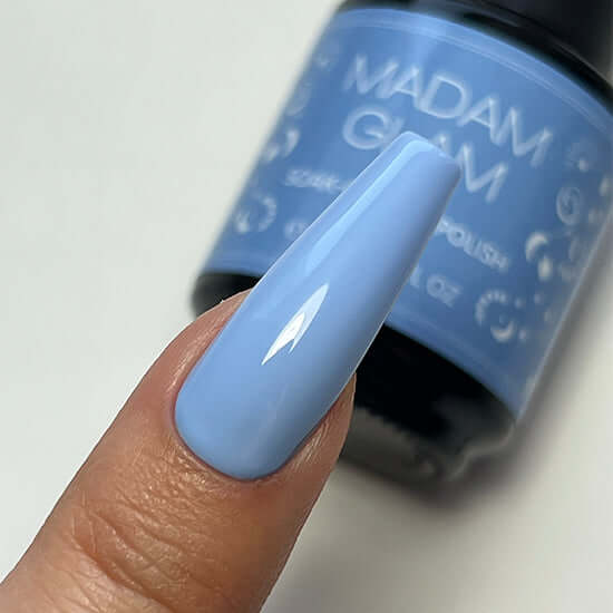 BLUE GEL NAIL POLISH - Lucky No. 9 - MADAM GLAM