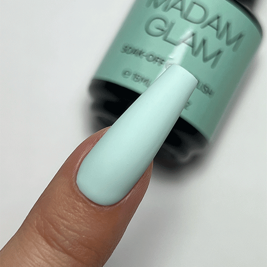 MADAM GLAM - New Quest - DELICATE BLUE GEL POLISH