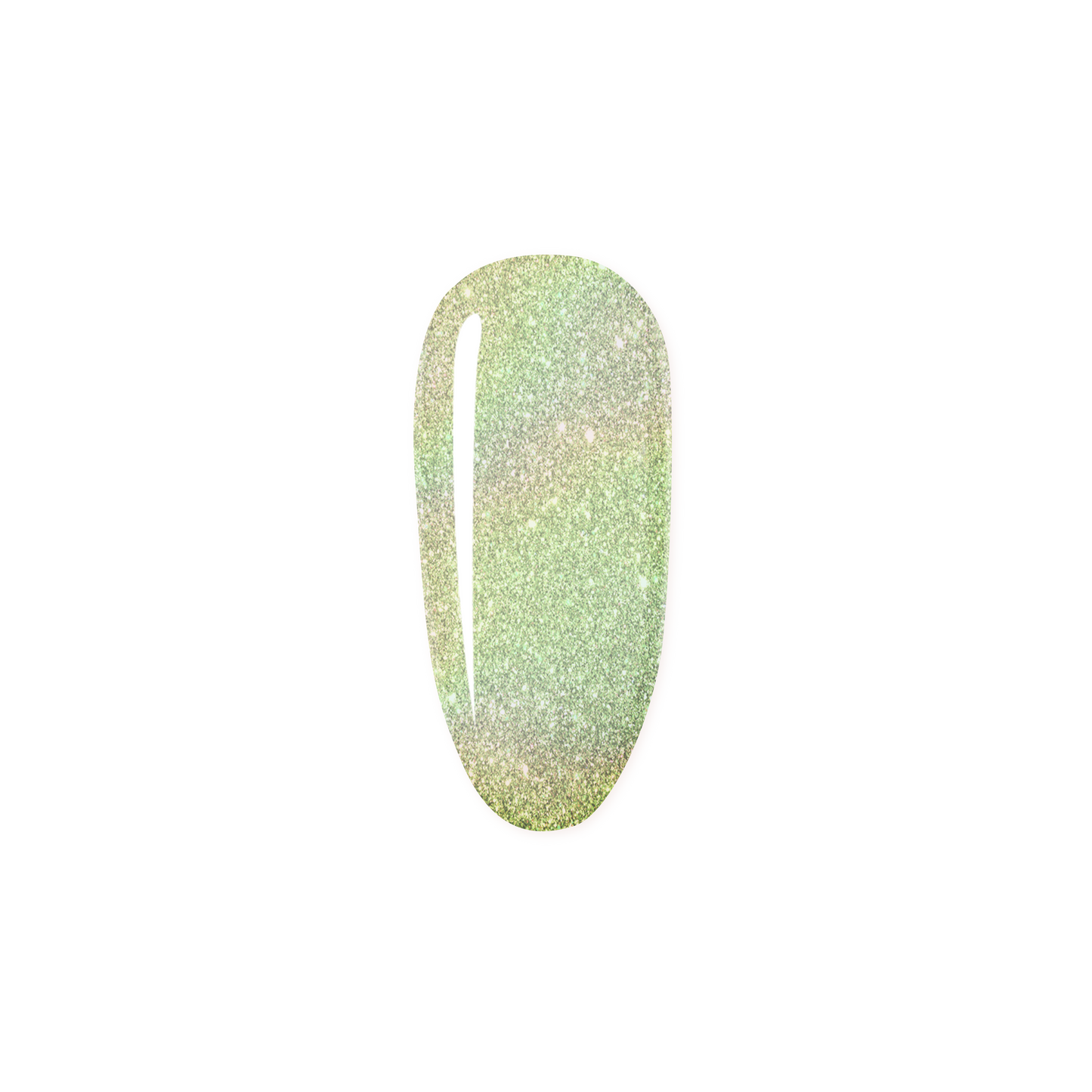 MADAM GLAM - Erudite - HOLOGRAPHIC GREEN GEL NAIL POLISH
