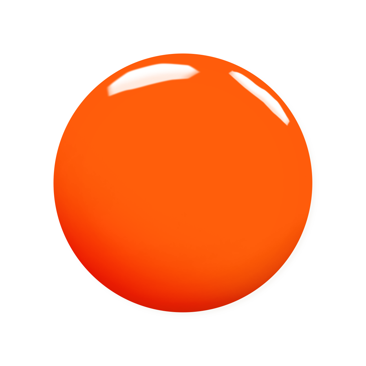 Orange sphere on a white background