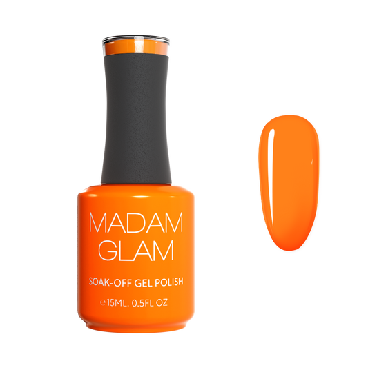 MADAM GLAM - Electric Tangerine - ORANGE GEL NAIL POLISH