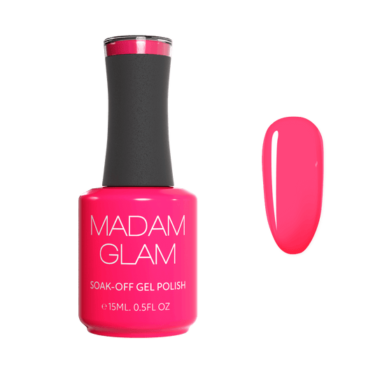 NEON PINK GEL NAIL POLISH - Barbieland - MADAM GLAM