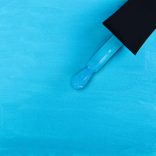MADAM GLAM - Aqua Shine - TEAL GLITTER GEL NAIL POLISH