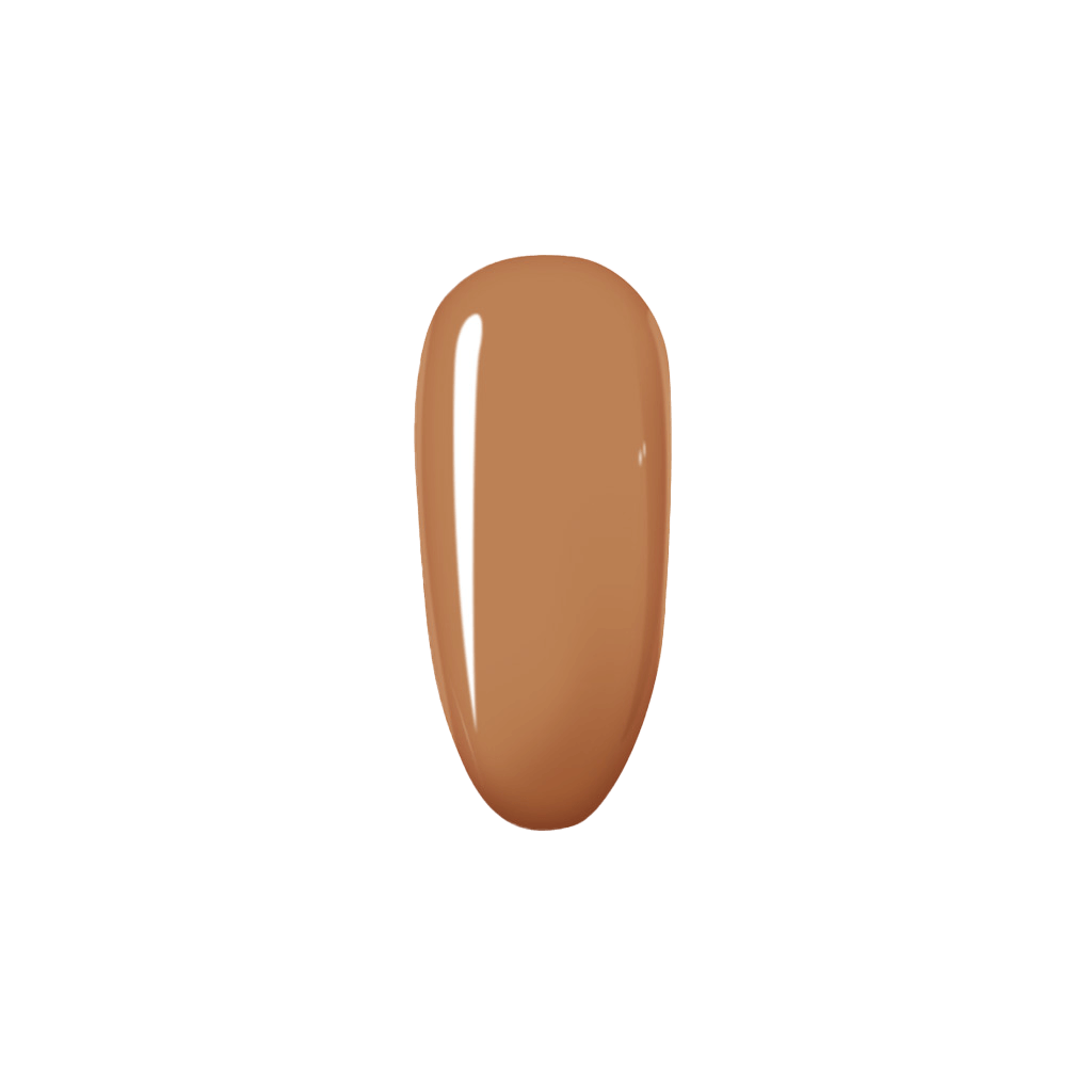 Brown oval object on a white background