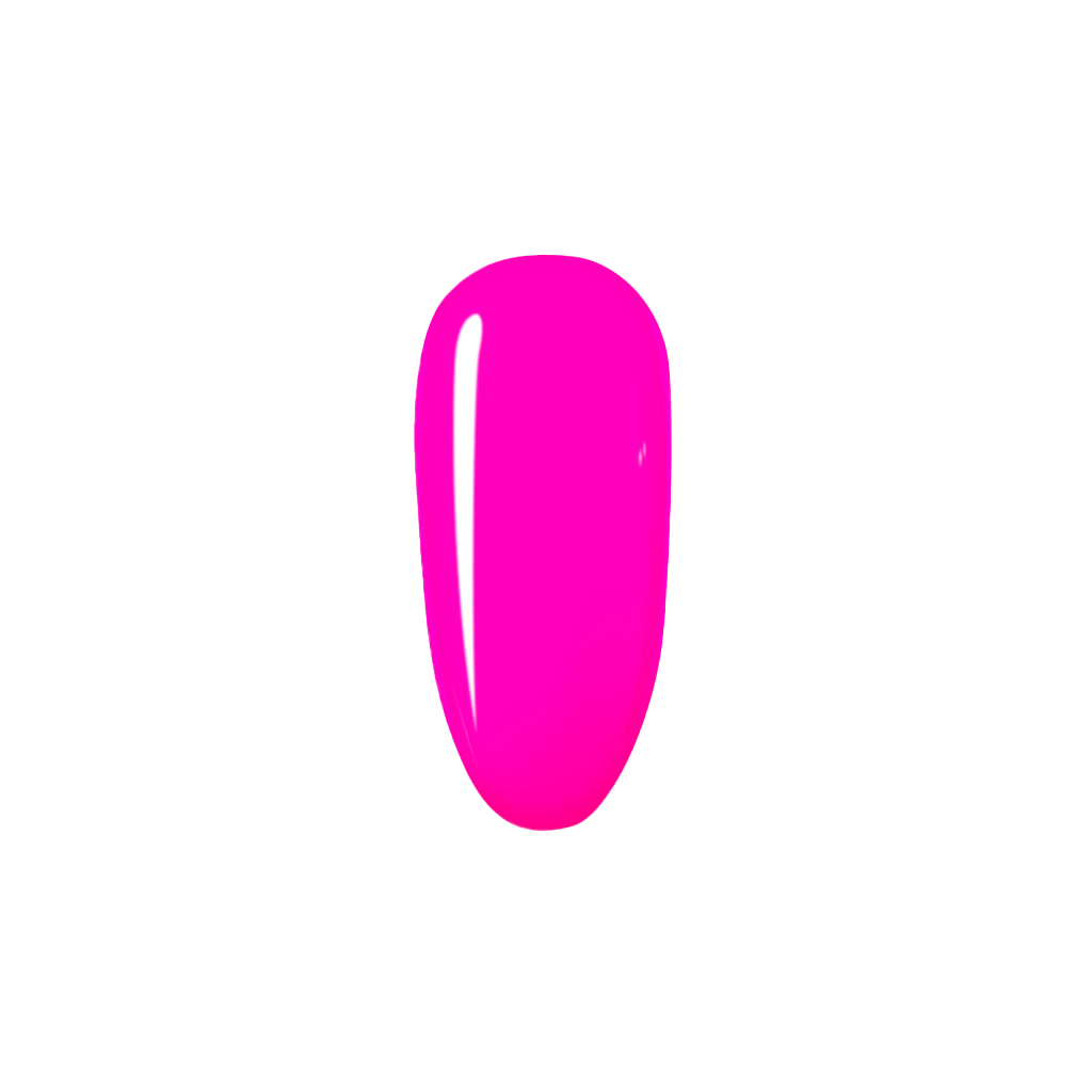 Pink nail polish on a white background