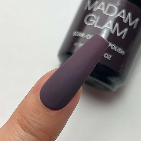 MADAM GLAM - Shadows - DARK PURPLE GEL NAIL POLISH