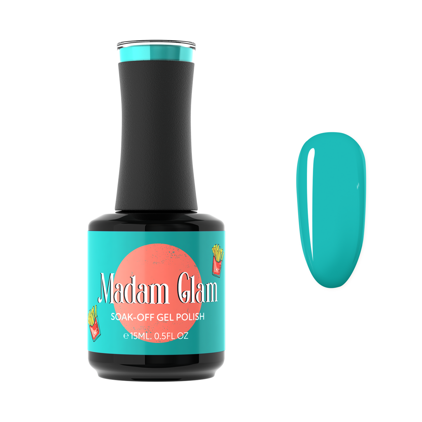 MADAM GLAM - Frosting Fun - TEAL GEL NAIL POLISH