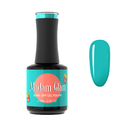 MADAM GLAM - Frosting Fun - TEAL GEL NAIL POLISH