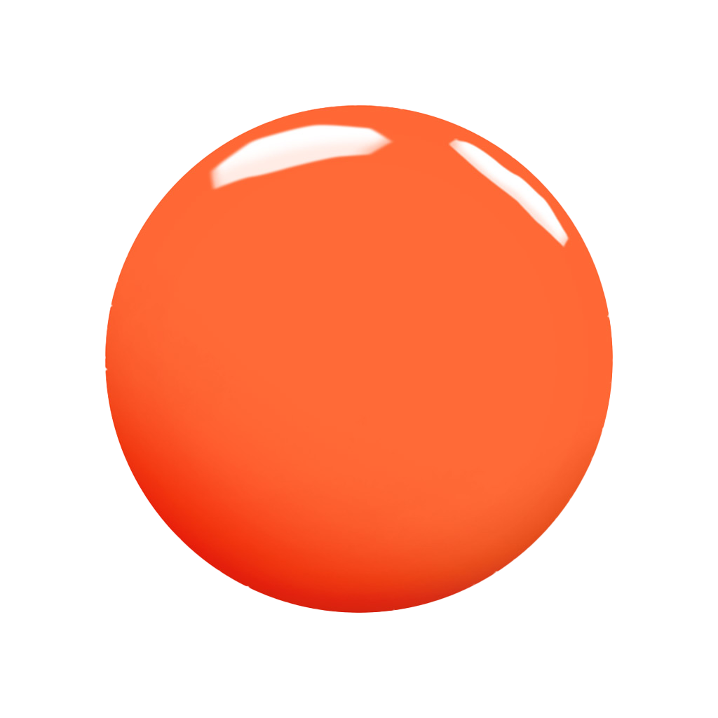 Orange sphere on a white background