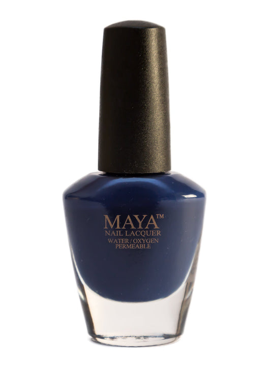 Midnight Blues - Dark Blue Halal Nail Polish - Maya