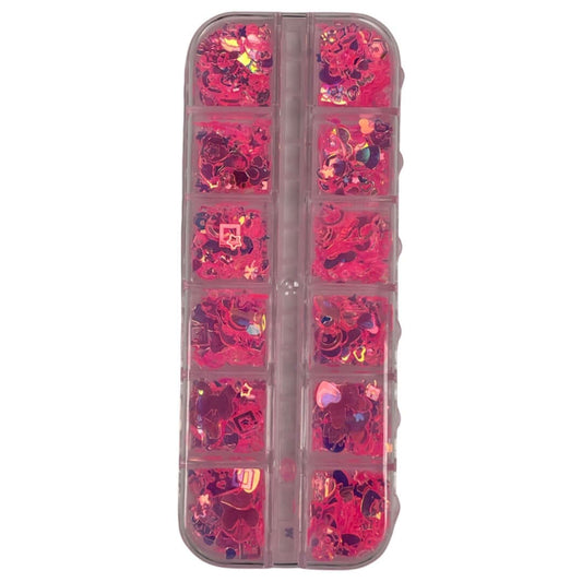 Miscellaneous nail art glitter and sequins 