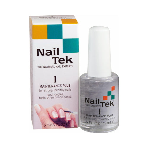 Nail Tek Maintenance Plus bottle and packaging on a white background