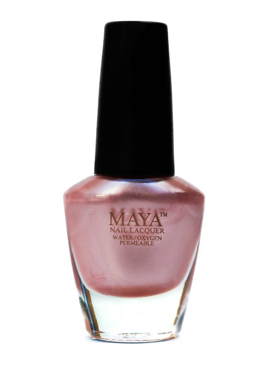 Petallic Tea Pink - Pink Halal Nail Polish - Maya