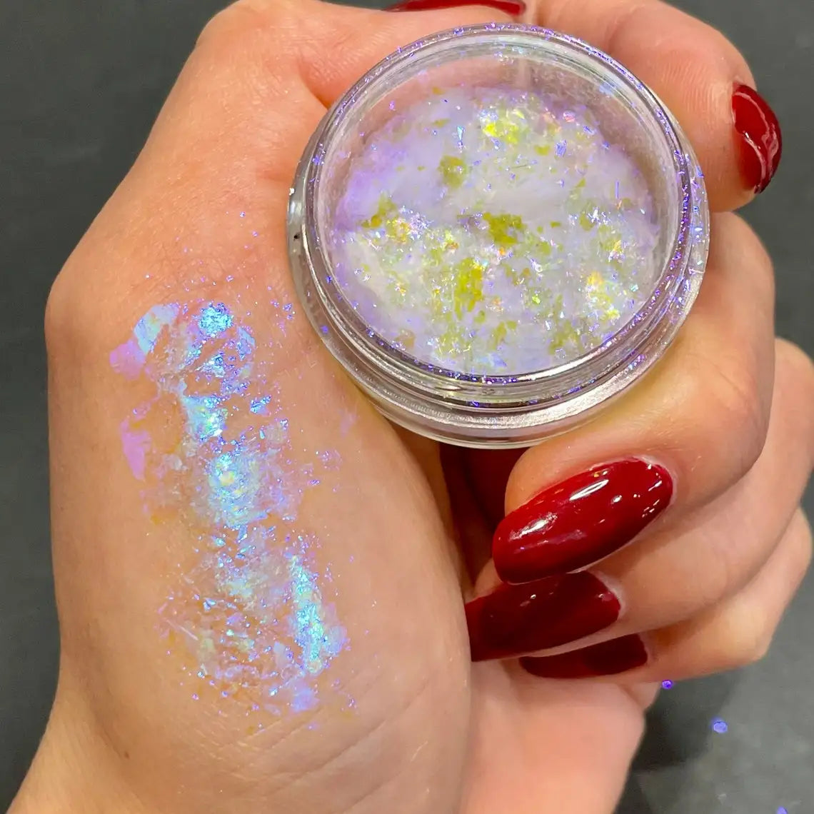 1 Box Aurora Glitter Opal Flakes – Iridescent Sequins Nail Art Powder for Mermaid Nails