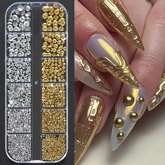 Flatback Round Caviar Balls for 3D Nail Art Decorations