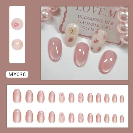 Cats Eye Press On Nails – Magnetic Shimmer Set