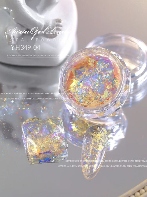 Aurora Chameleon Opal Flakes – Holographic Nail Art Magic