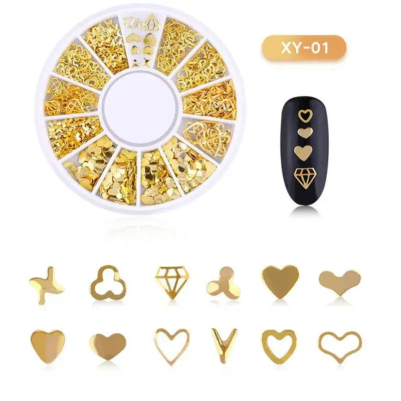 3d Nail Art Charms - Stars, Sun & Moon