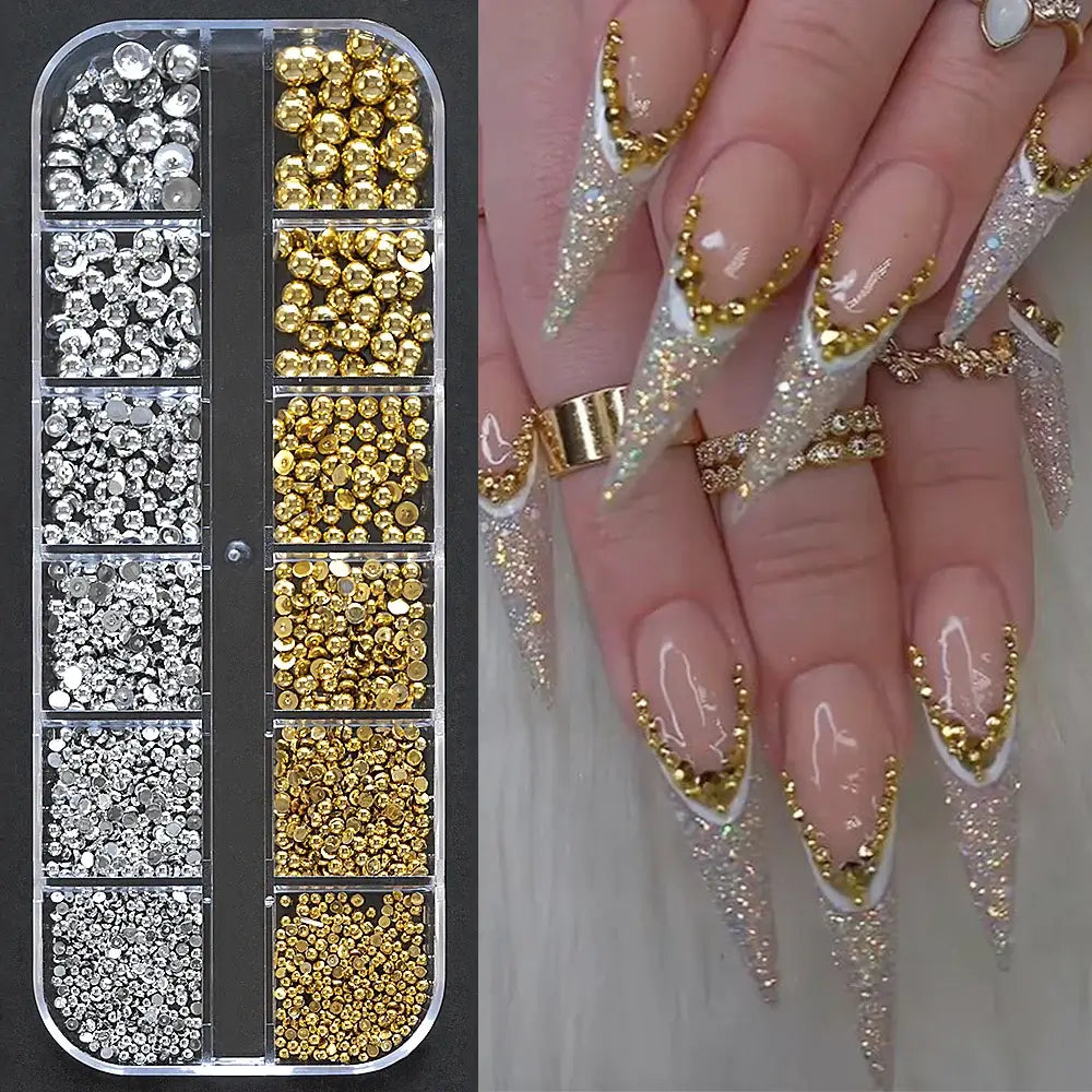 Crystal Nail Rhinestones – Mixed Shapes & Sizes