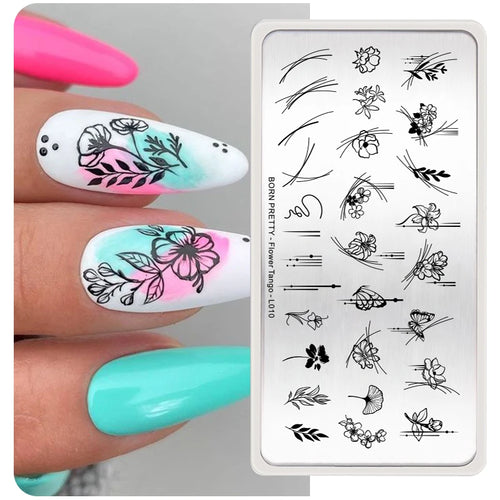 Butterfly & Floral Nail Stamping Plates – BORN PRETTY