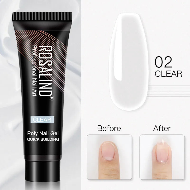 ROSALIND Crème Poly Gel Nail Extension – 15ml