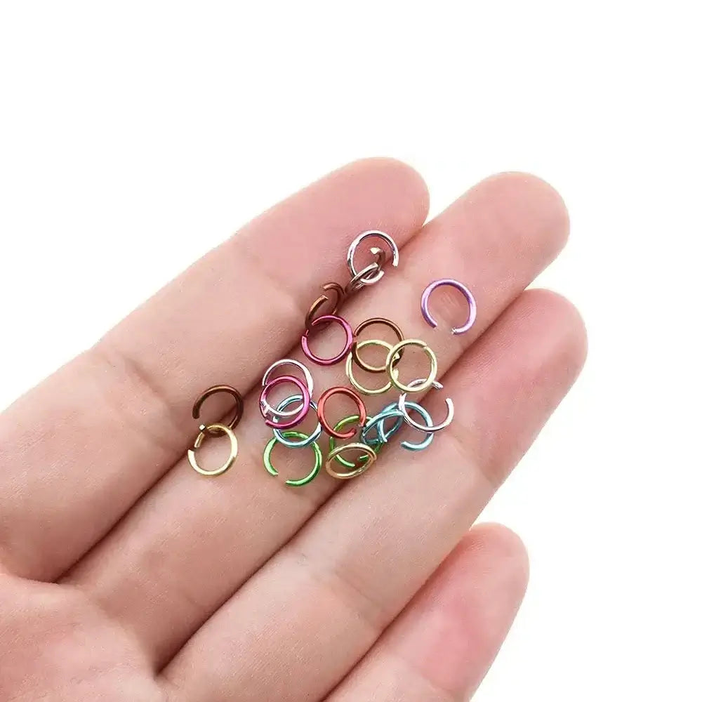 Nail Piercing Rings – Metal Dangle Punk Charms Kit