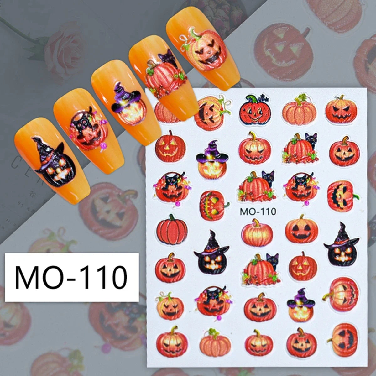 Cute Halloween Nails | Spider Web Nail Art Stickers