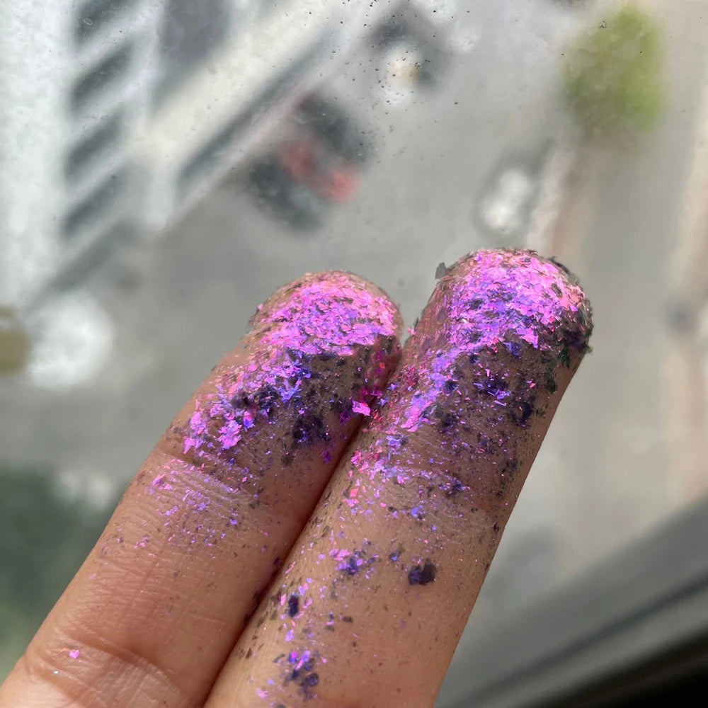 1 Box Aurora Glitter Opal Flakes – Iridescent Sequins Nail Art Powder for Mermaid Nails